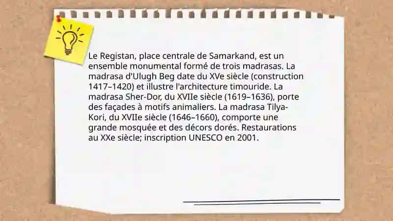 Les monuments de Samarkand 3