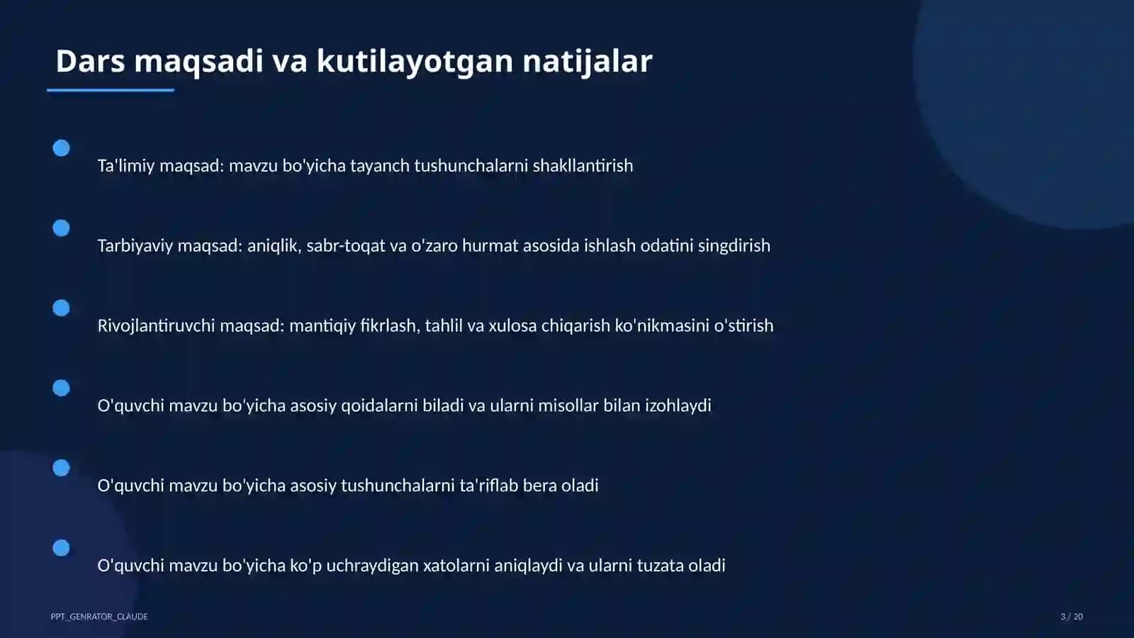 Sinuslar va kosinuslar teoremasi (9-sinf) 3