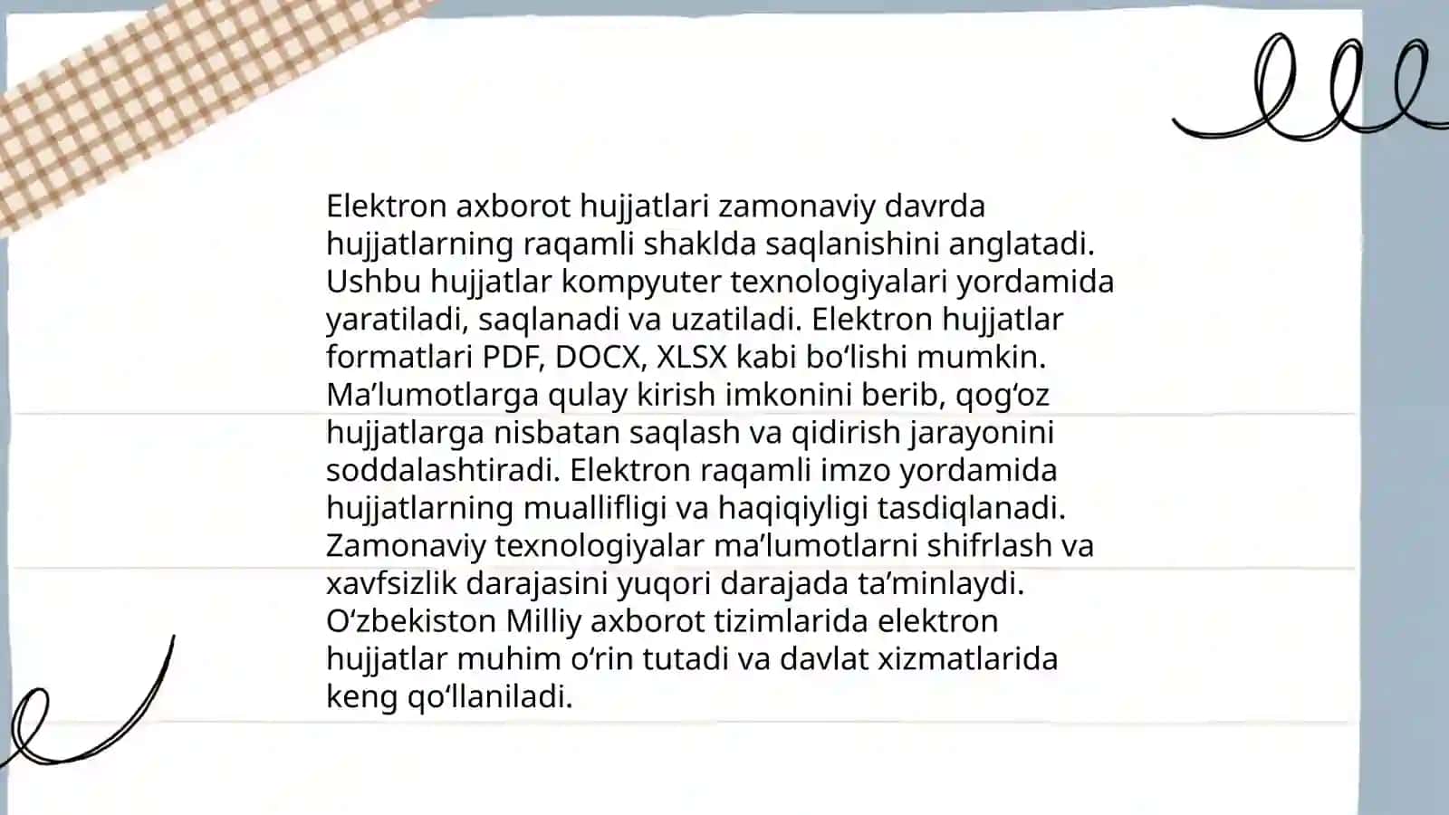Ma'lumot axborot hujjatlari 4