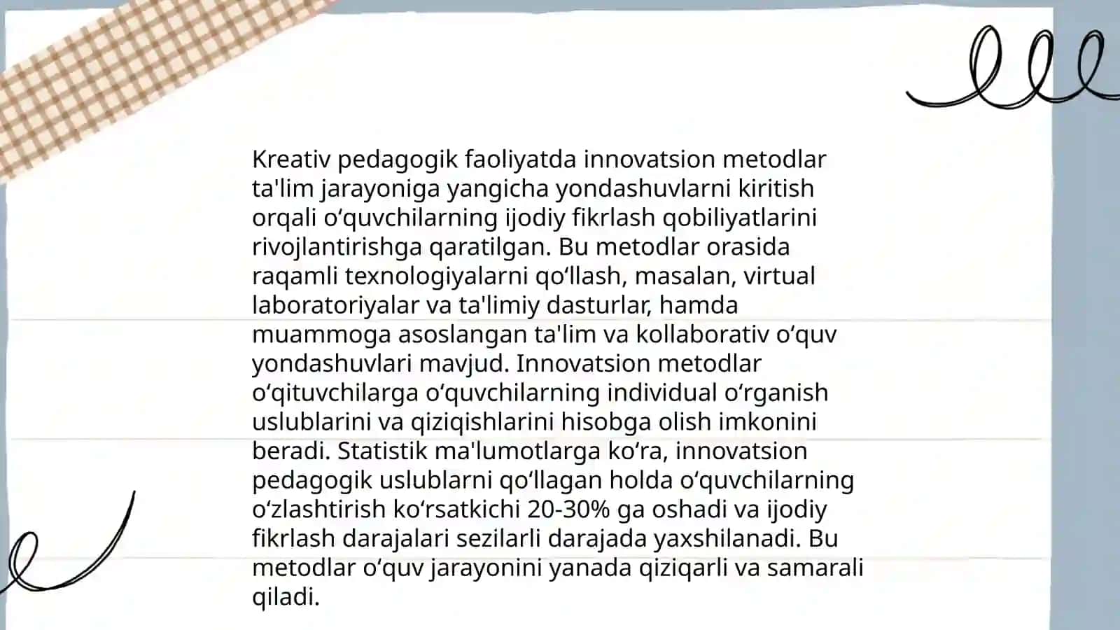 Zamonaviy o‘qituvchining kreativ pedagogik faoliyati 4