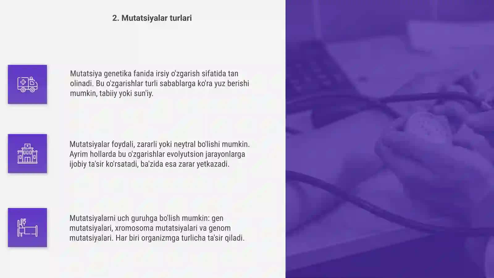 Biologiya 9-sinf loyiha ishi Mutatsiya zararlimi 4