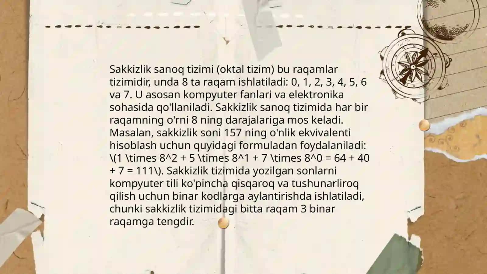 Ikkilik sanoq tizimi (binary system) 4