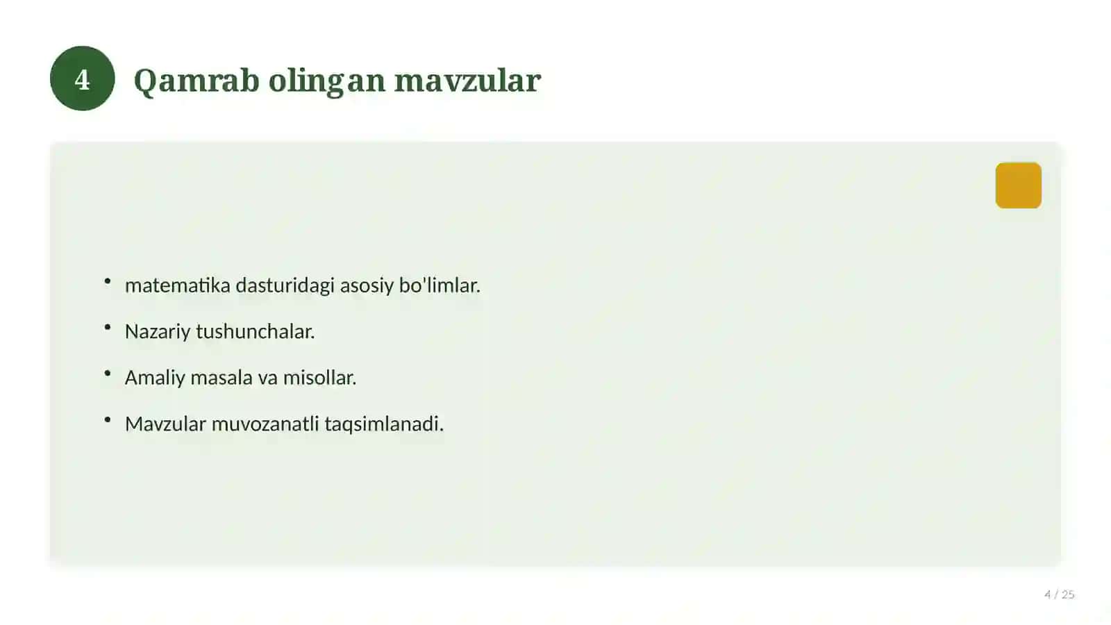 Ona tili fanidan 7-sinf: mavzulashtirilgan nazorat ishi va tahlil 4