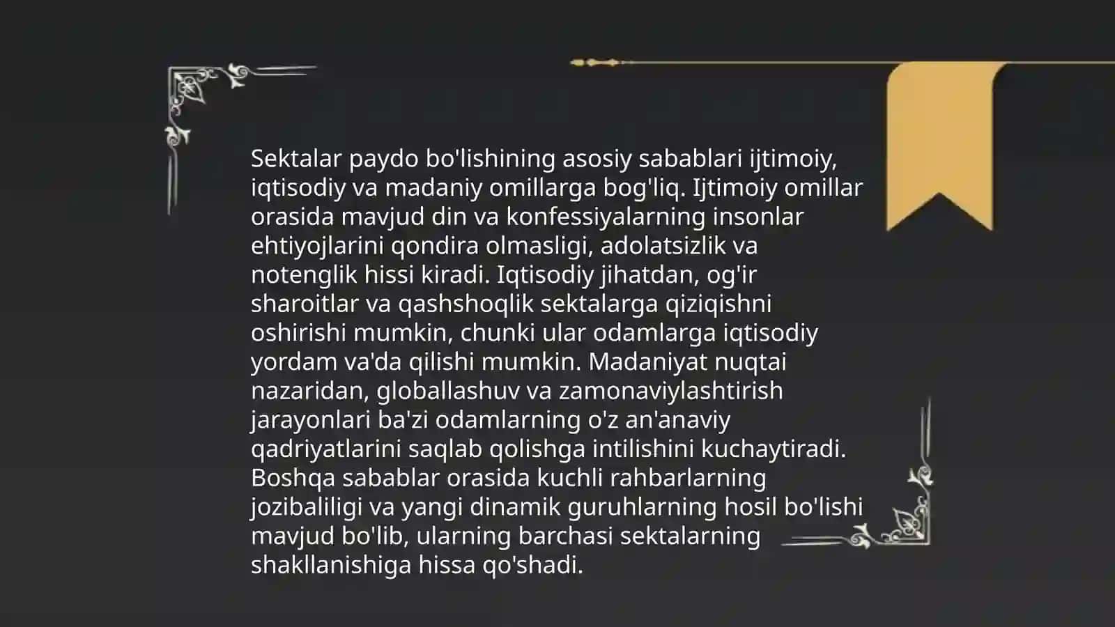 Yangi diniy ta'limotlar va sektalar 4