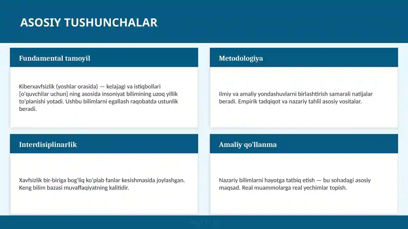 KIBERXAVFSIZLIK (YOSHLAR ORASIDA) — KELAJAGI VA ISTIQBOLLARI [O'QUVCHILAR UCHUN] 4
