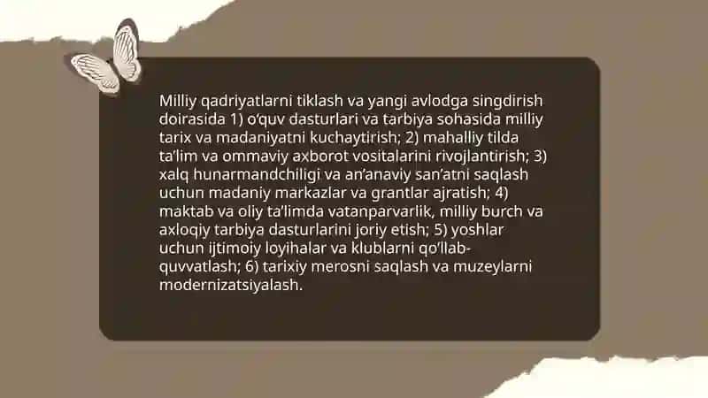 Yangi O'zbekistonda amalga oshirilayotgan ma'naviy o'zgarishlar 4