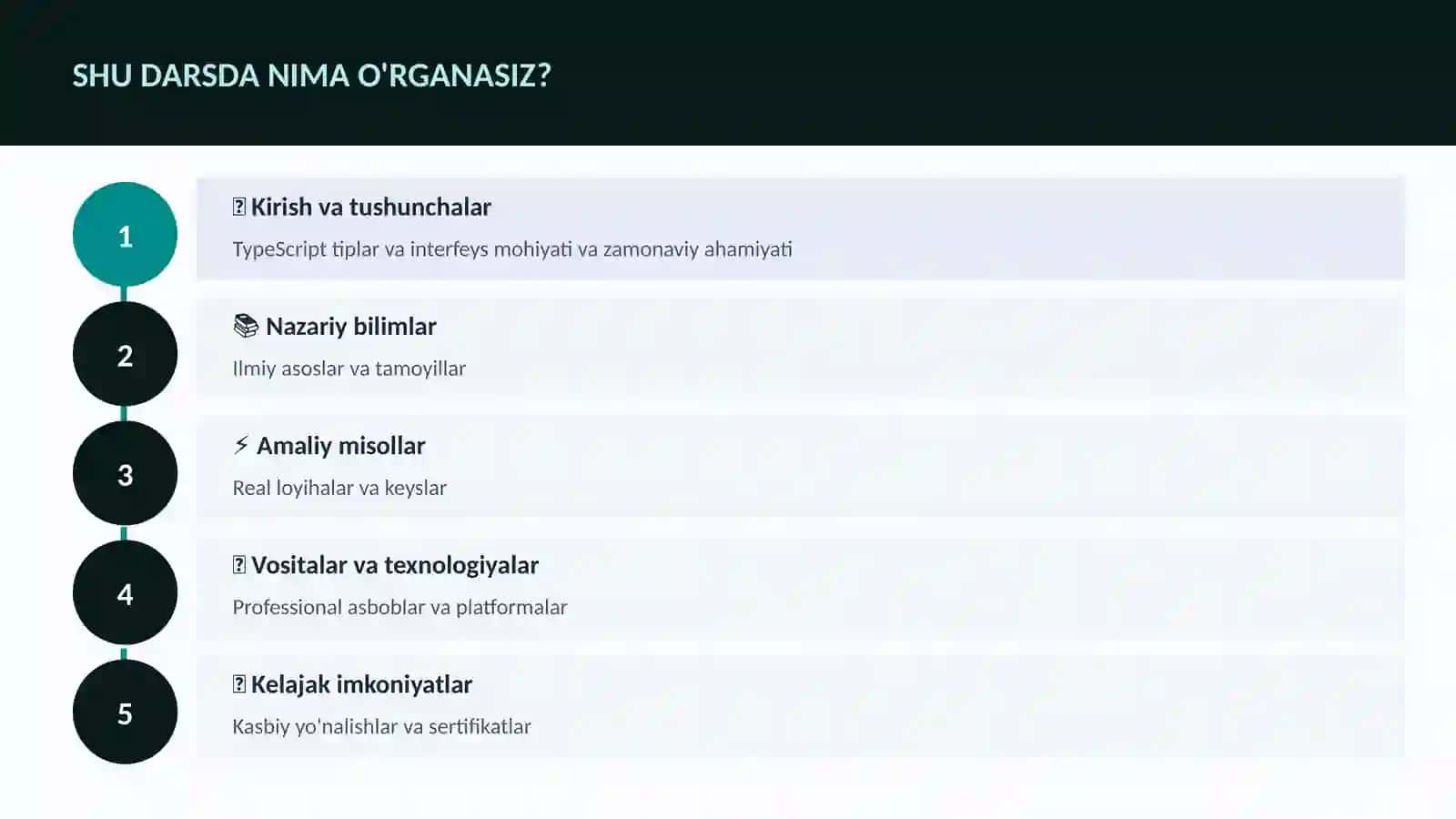 DASTURLASH VA KODLASH 4