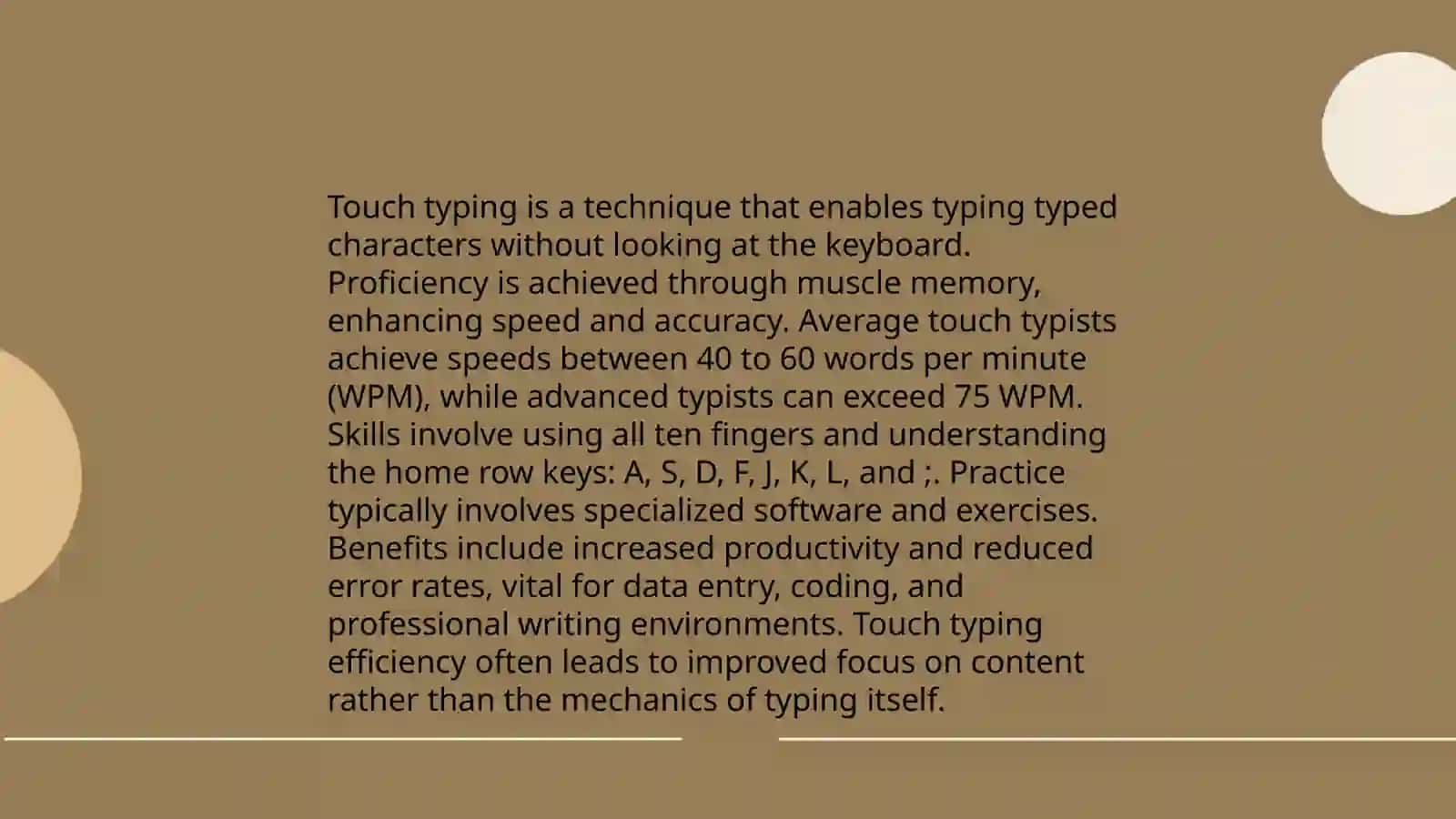 Typing confidently 4