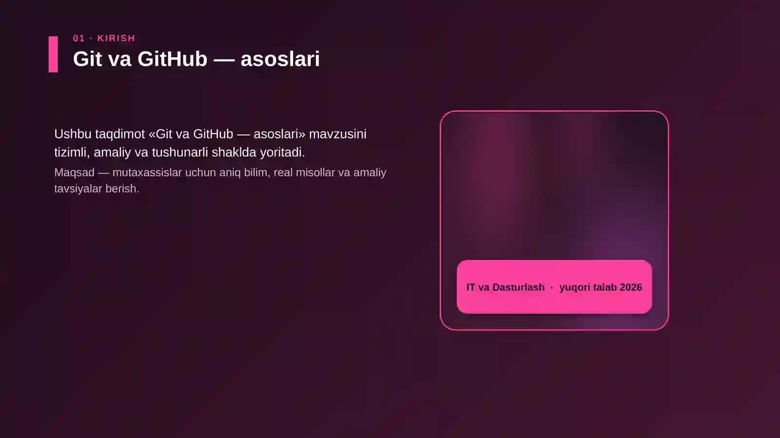 Git va GitHub — asoslari 4
