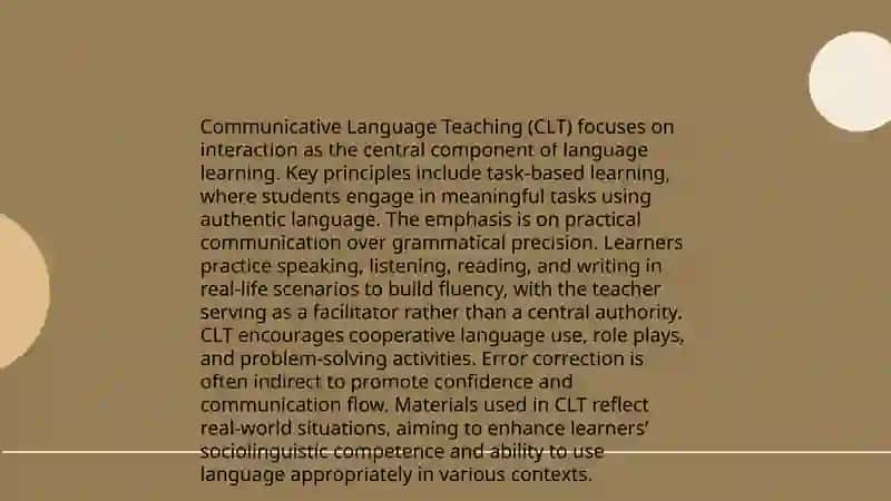 Communicative language teaching method 4