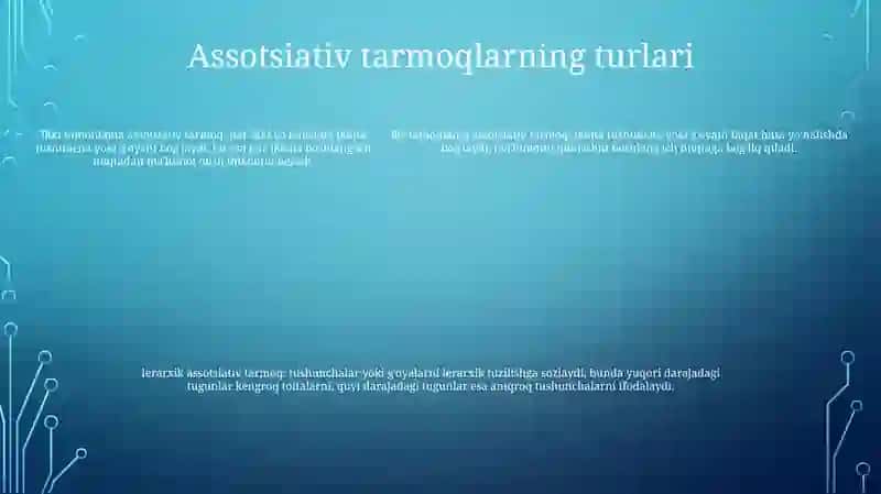 Assotsativ ToʻRlar 4