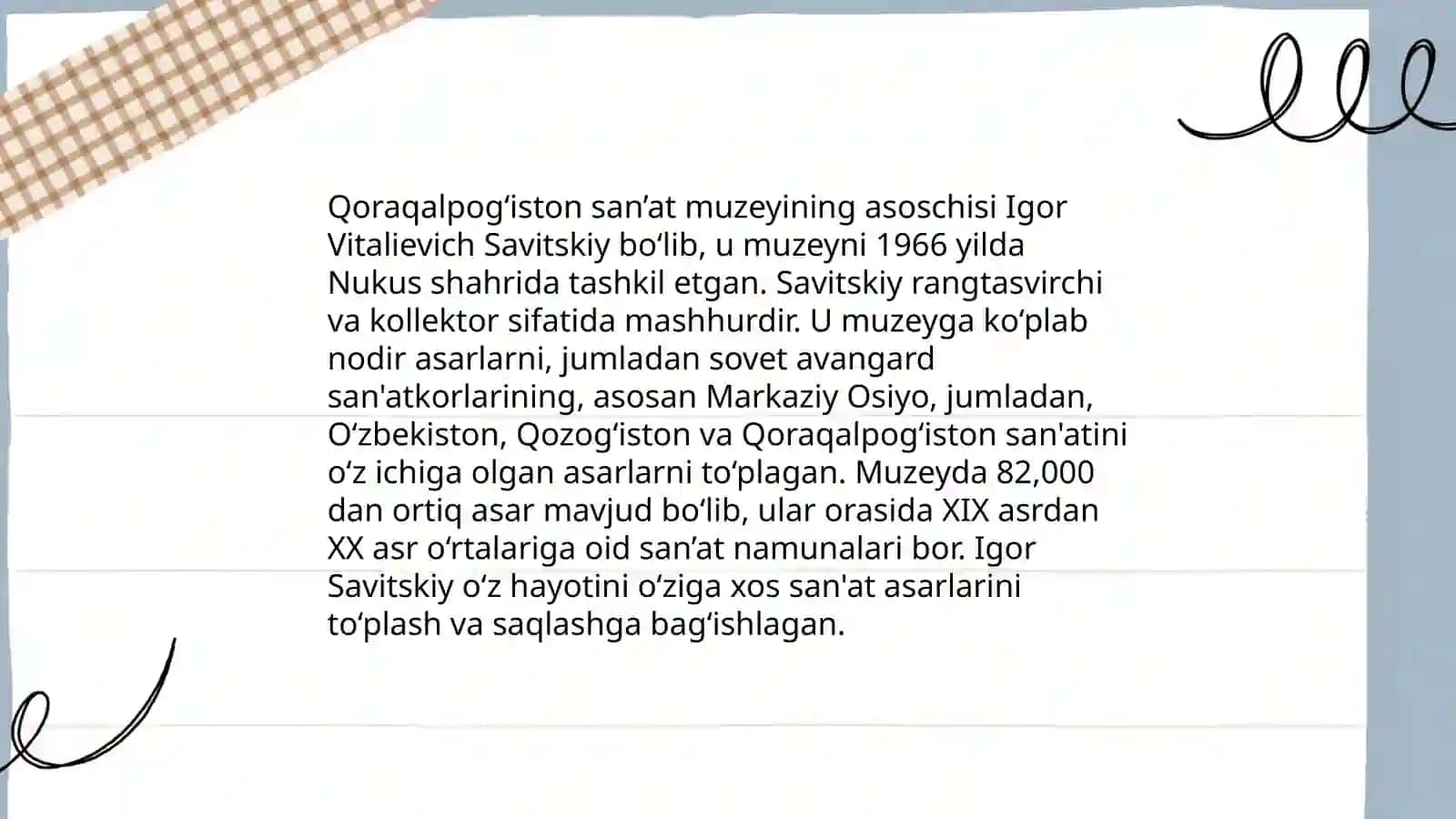 I. V. Savitskiy nomidagi Qoraqalpog‘iston davlat san’at muzeyi 4