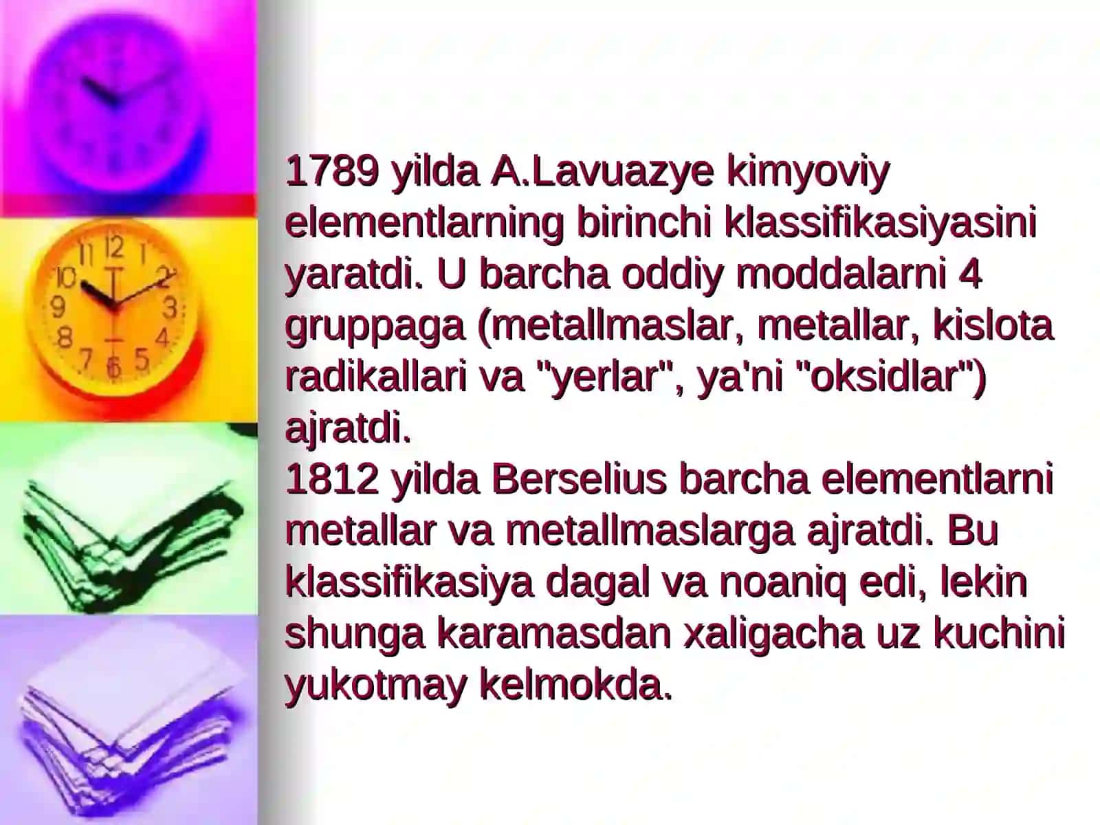 D.I.MENDELEYEVNING ELEMENTLAR DAVRIYQONI VA KIMYOVIY ELEMENTLAR DAVRIY SISTEMASI 4