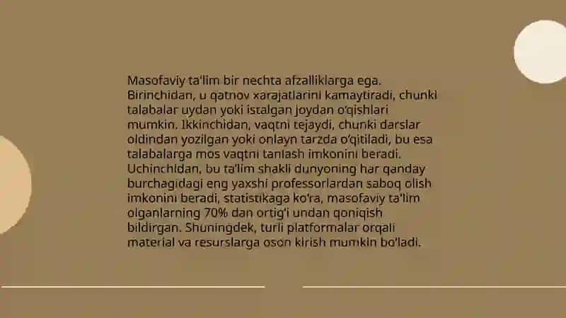 Masofaviy ta'lim texnologiyalari 4