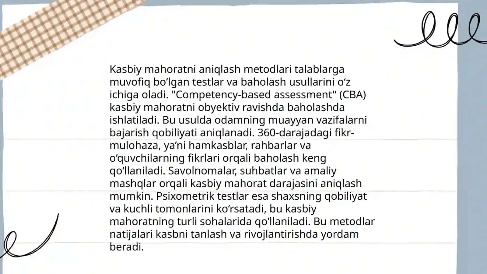 Rahbarning muhim shaxsiy - kasbiy sifatlarini o‘rganish metodlar 4