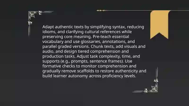 Selecting and applying authentic materials and real-world contexts in EFL instruction 4