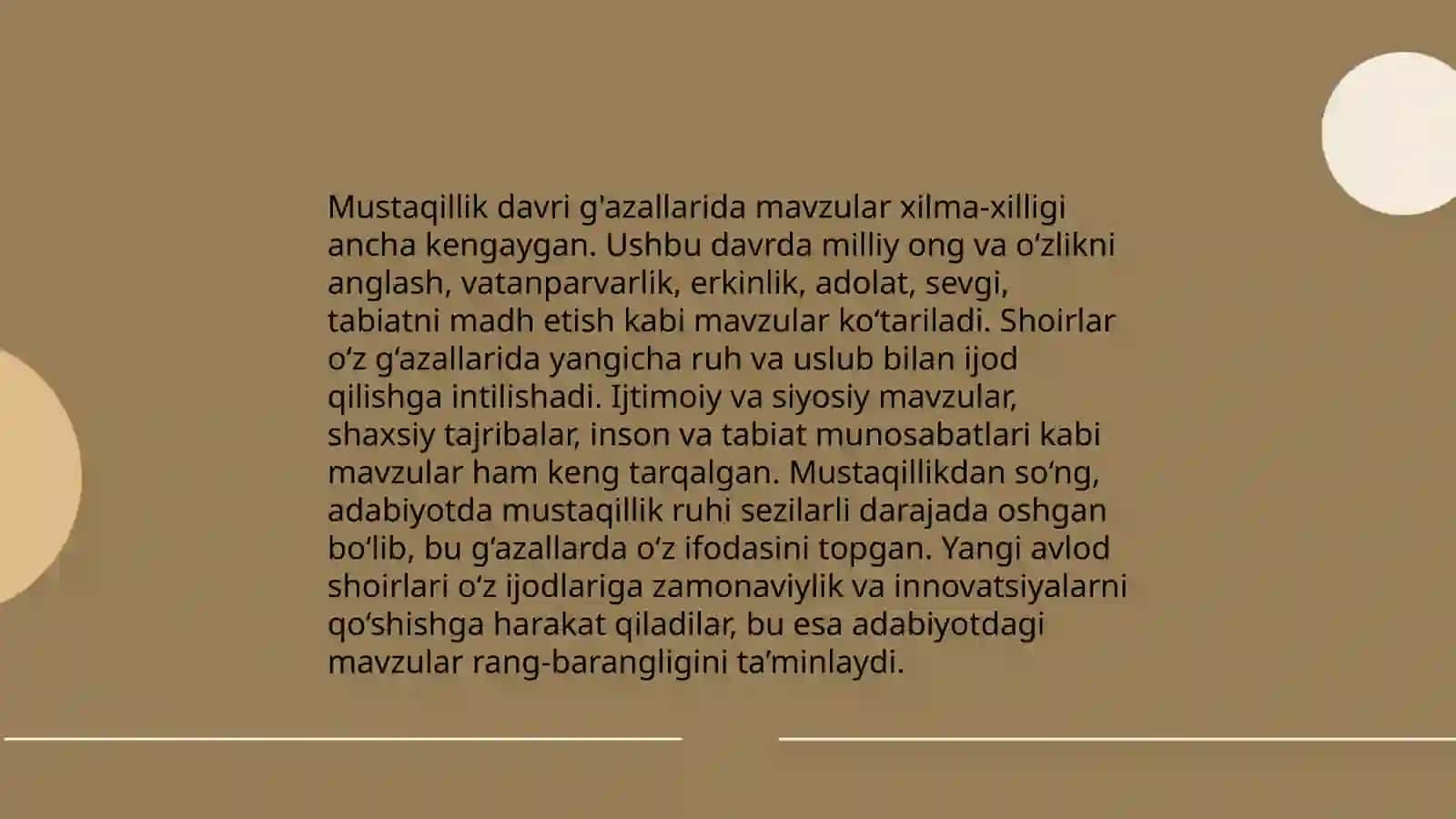Mustaqillik davri she'riyatida g'azal janri tipologiyasi 4