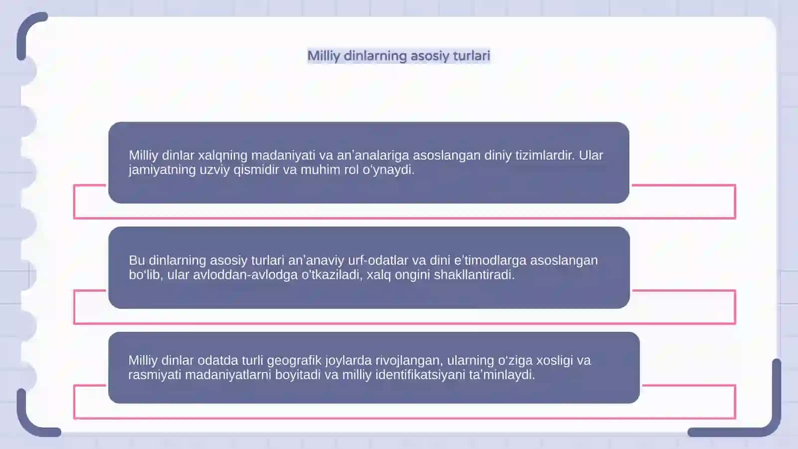 Milliy dinlar 4