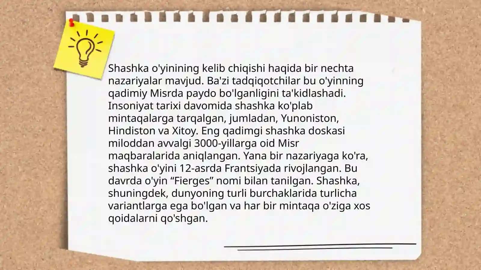 Shashka oʻyini kelib chiqishi tarixi va oʻyin qoidalari 4
