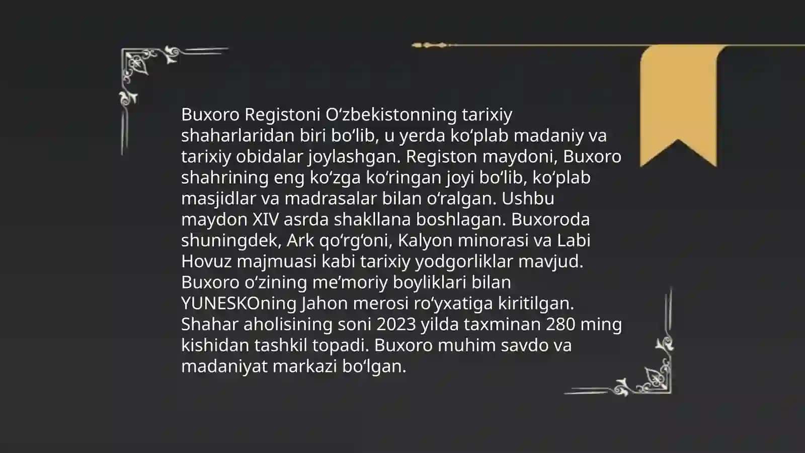 Shayboniylar davrida Buxoroda qurilgan me'moriy obidalar 4
