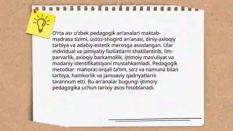 Ijtimoiy pedagogika rivojlanishining madaniy-tarixiy asoslari 4