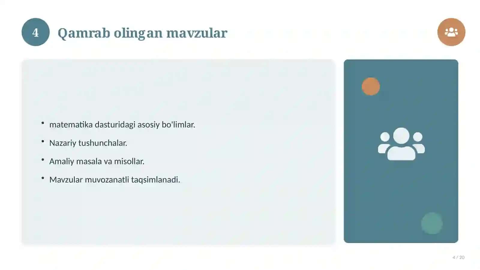 Geografiya fanidan 8-sinf: mavzulashtirilgan nazorat ishi 4