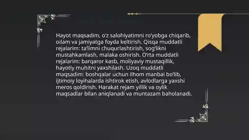 Mening hayot falsafam 4