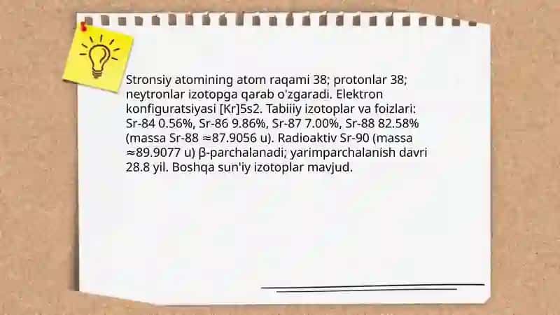 Stronsiy va uning xossalari 4