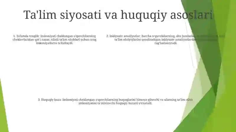 O'zbekistonda Imkoniyati Cheklangan Bolalar Uchun Inklyuziv Ta'Lim 4