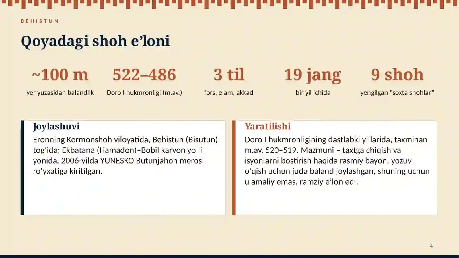 BEHISTUN YOZUVI va GERODOT “TARIX”i 4
