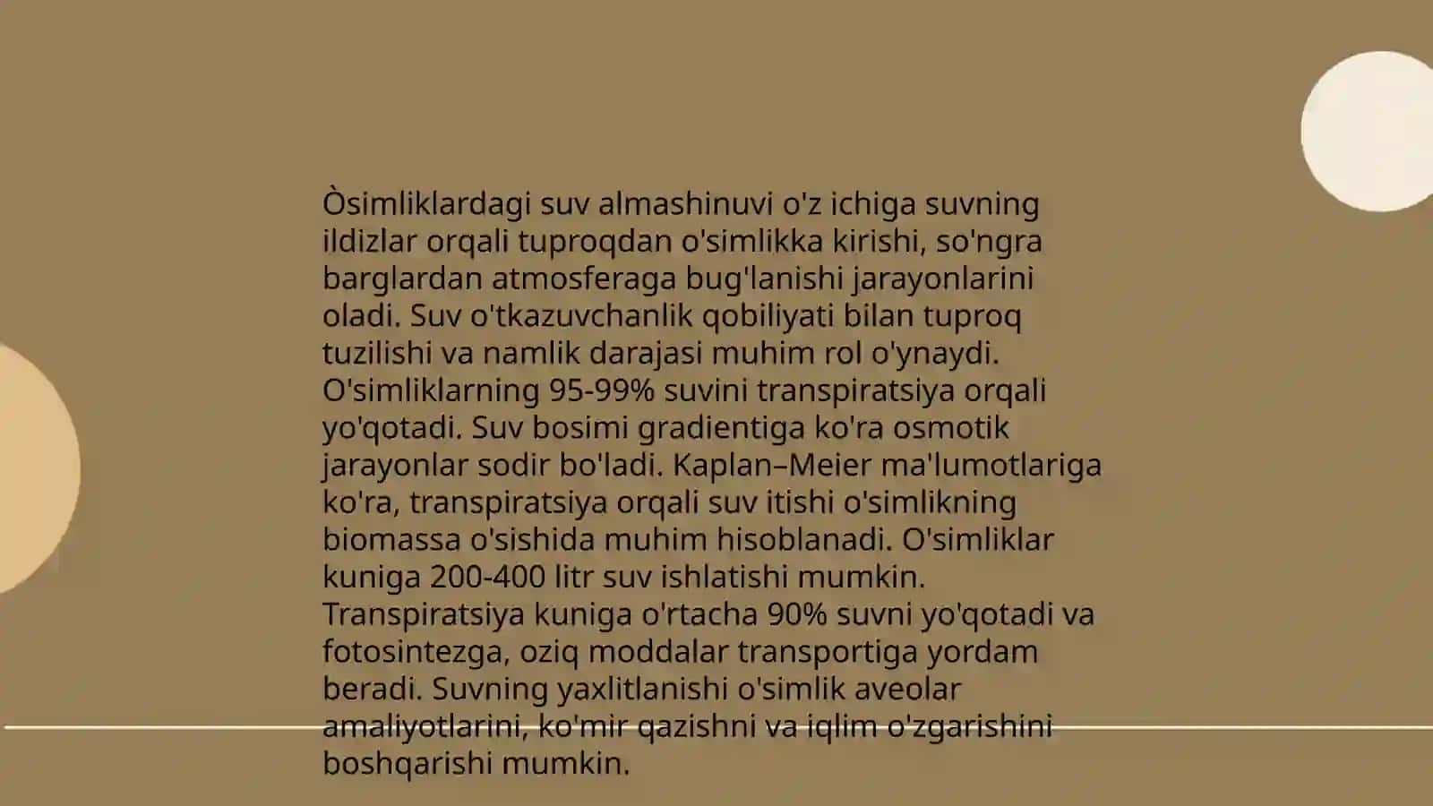 Òsimliklar fiziologiyasini òrganish usullari 4