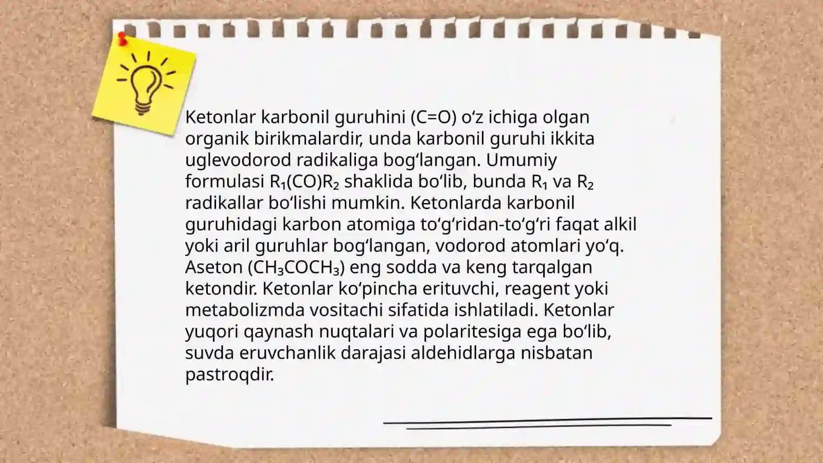 Aldegid va Ketonlar.Farmaldegid va sirka aldegidlarning olinishi va xossalari 4
