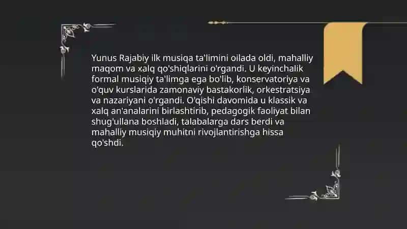 Yunus Rajabiy hayoti va ijodi 4