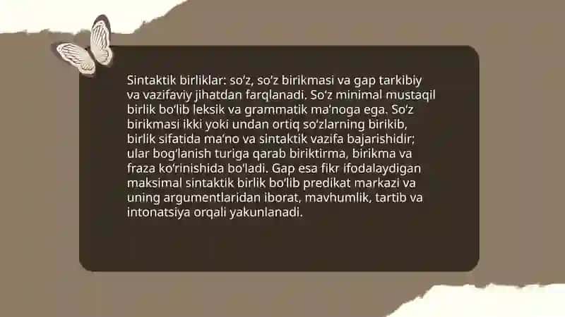 Sintaksis va uning predmetlari 4