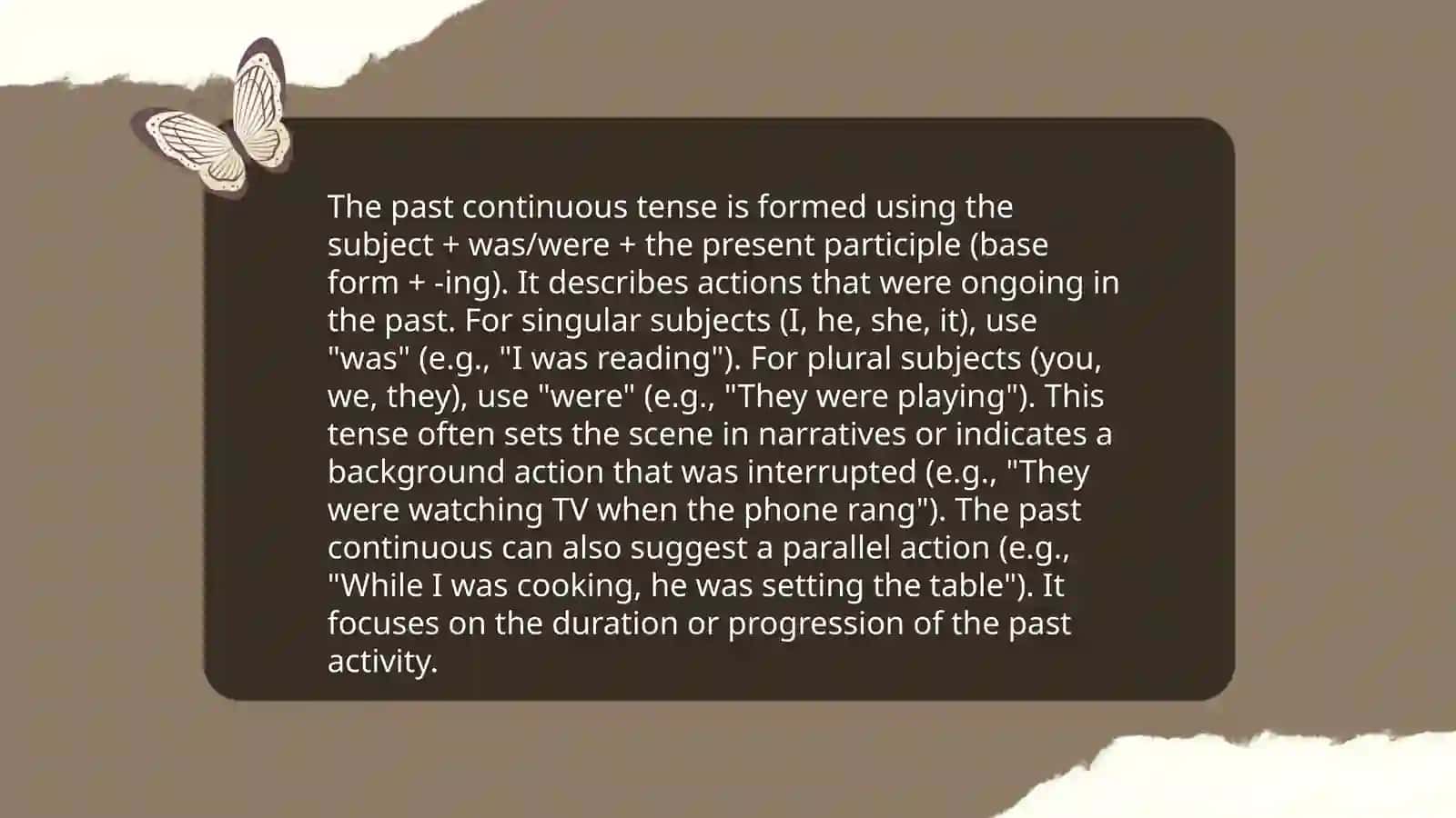 Past Continuous 4