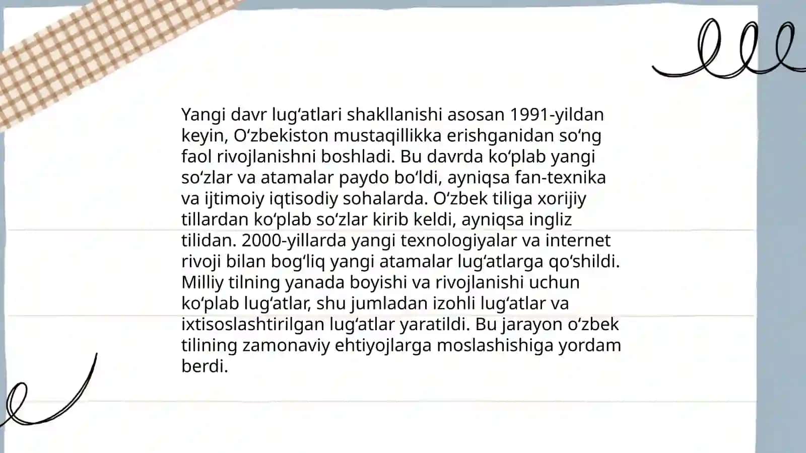 Mustaqillik davri oʻzbek leksikografiyasi 4
