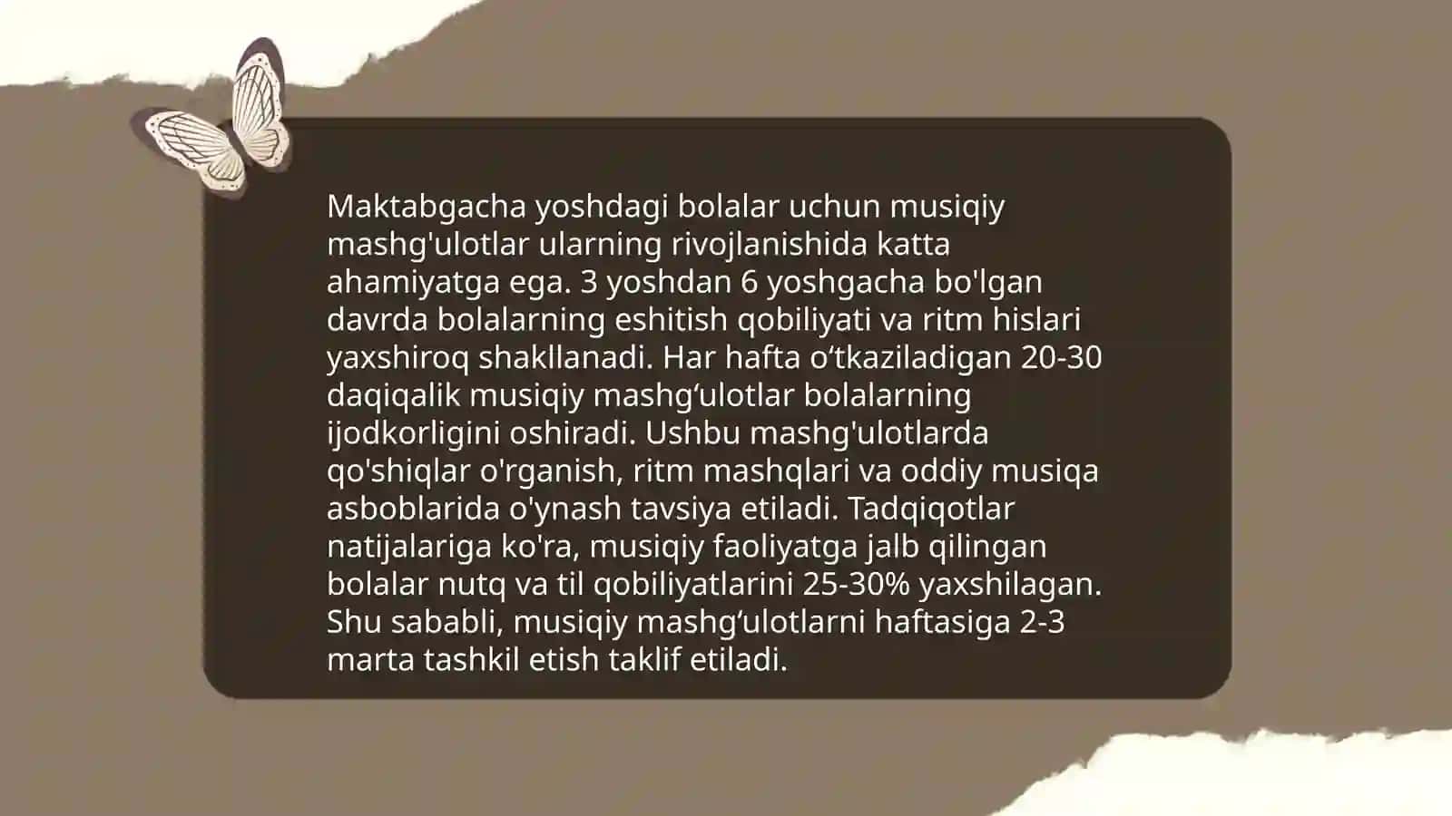 Maktabgacha yoshdagi bolalarga estetik tarbiya berishda musiqaning oʻrni 4