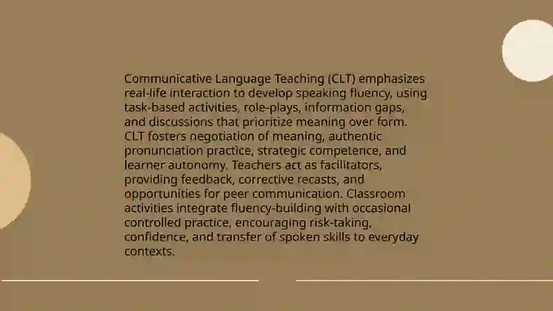 Communicative Language Teaching in English classes 4