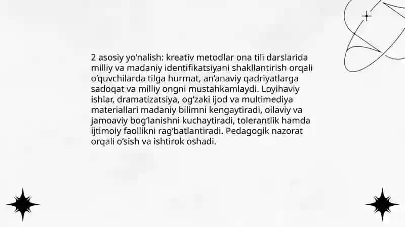 Ona tili darslarida kreativ yondashishning ijtimoiy pedagogik ahamiyati 4