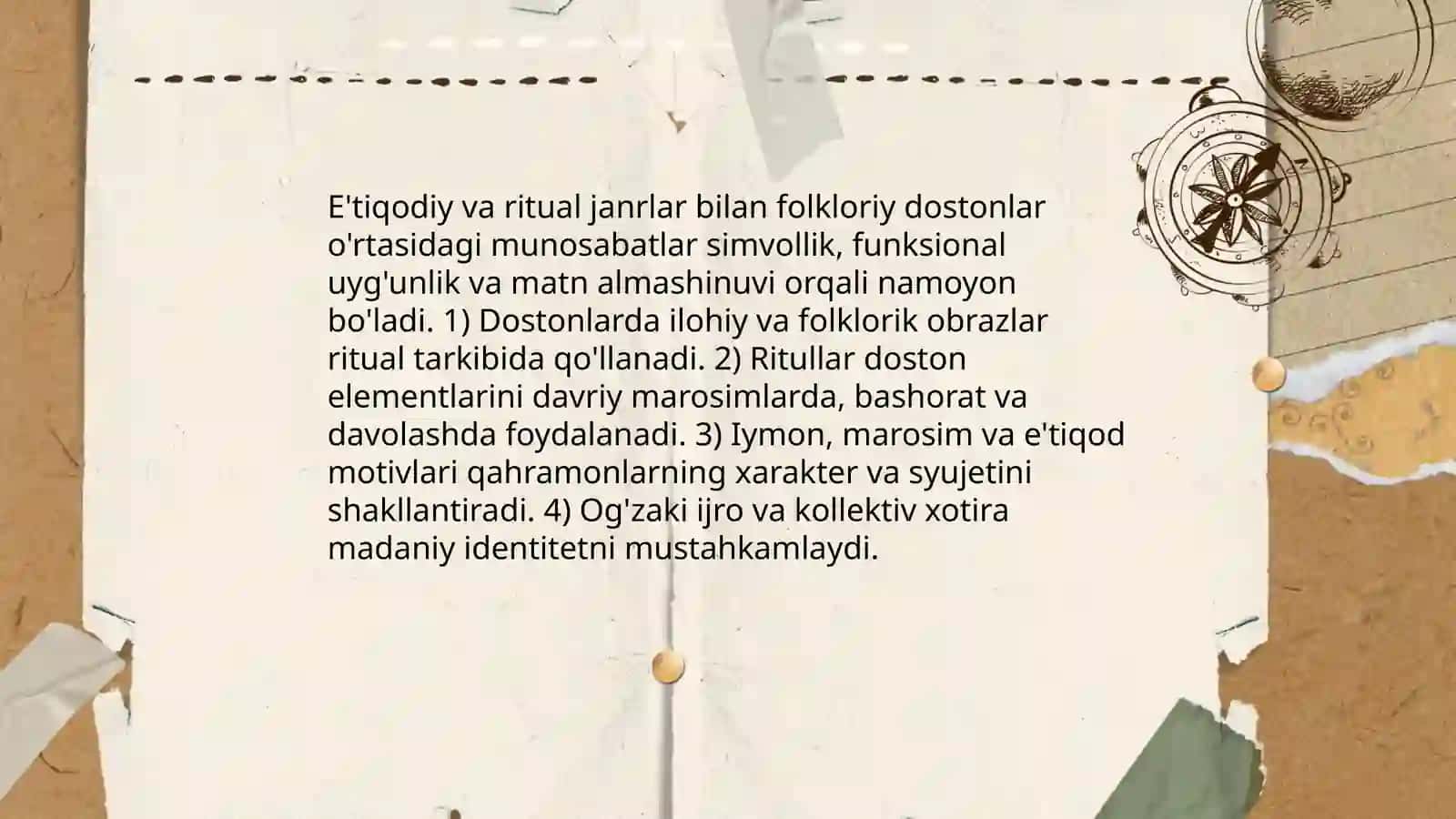 Xalq og'zaki ijodida janrlararo munosabatlarning nazariy asoslari 4