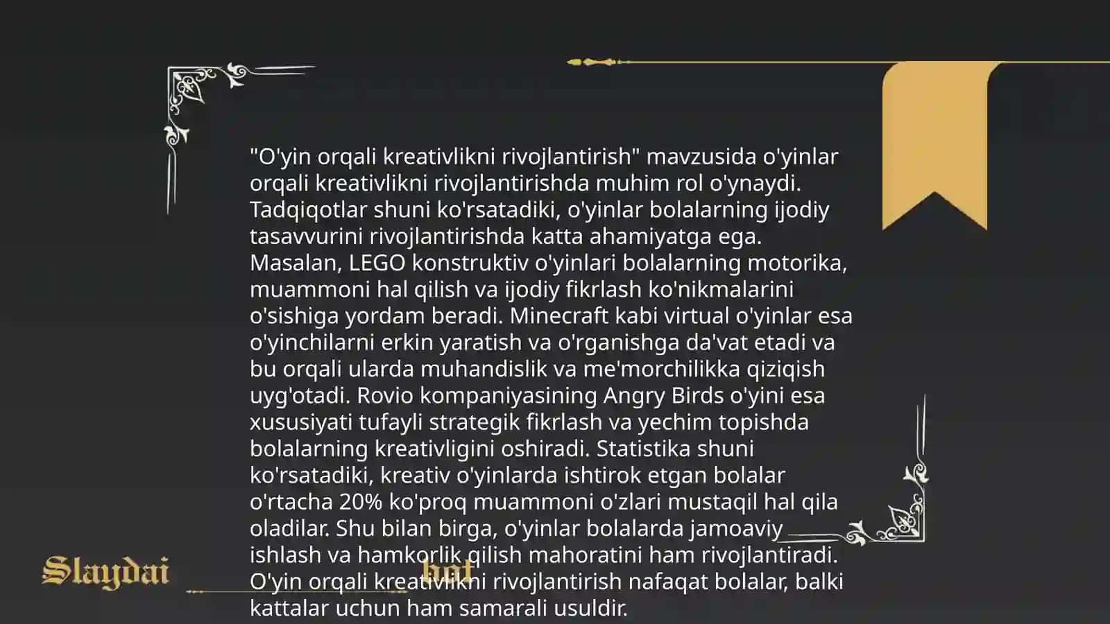 Bolalarda ijodiy tafakkurni shakllantirish usullari 4