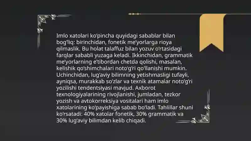 Imlo qoidalari tahlili 4