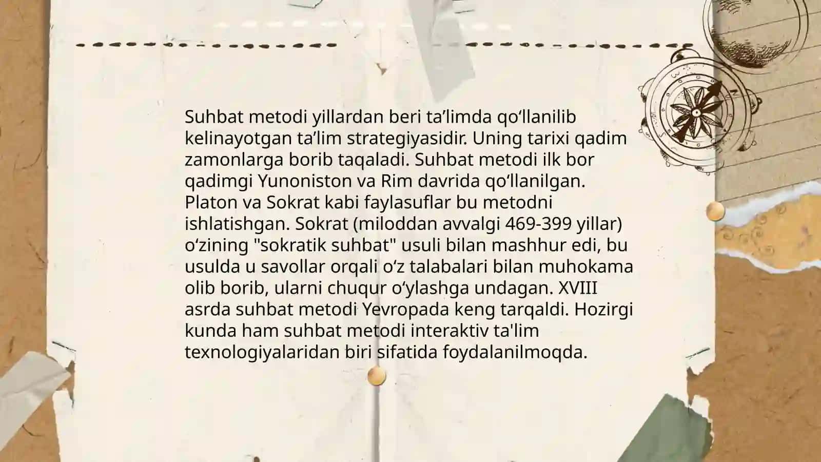 Suhbat metodi va unga qo’yiladigan talablar 4