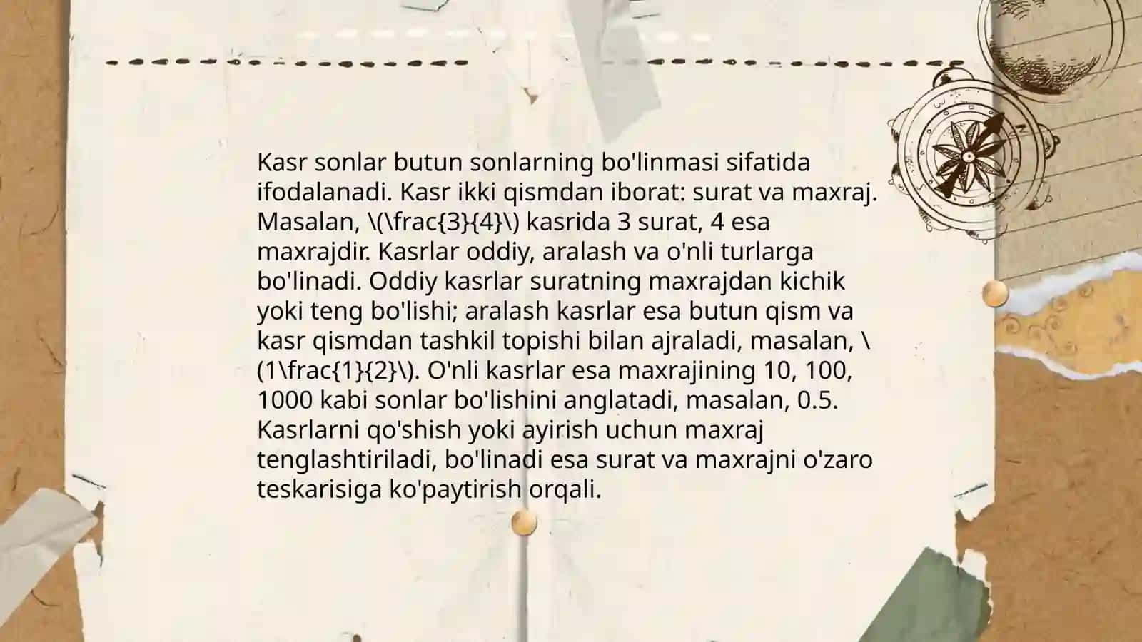 Boshlangʻich sinflarda ulush va kasr sonlarni oʻrgatishda mantiqiy fikrlashni rivojlantirish 4
