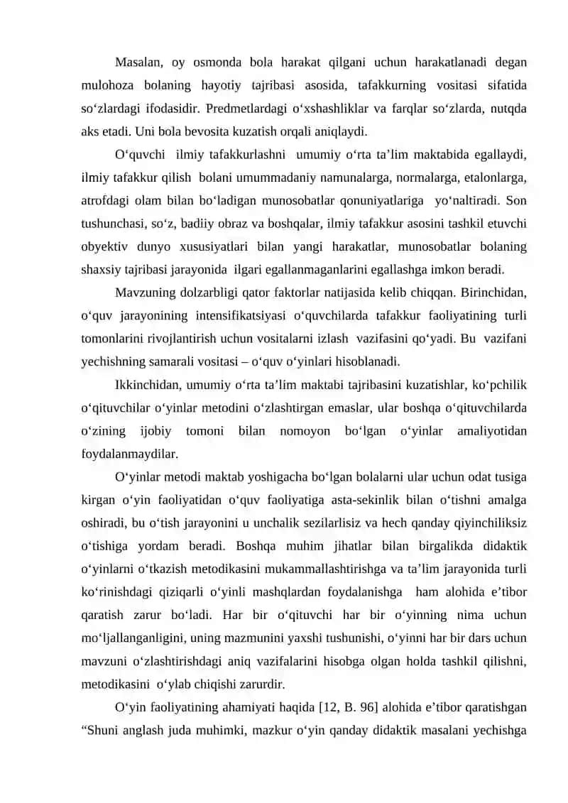 Boshlang’ich sinf o’quvchilarini didaktik o‘yinlar orqali mantiqiy fikrlashga o‘rgatish metodikasi 4