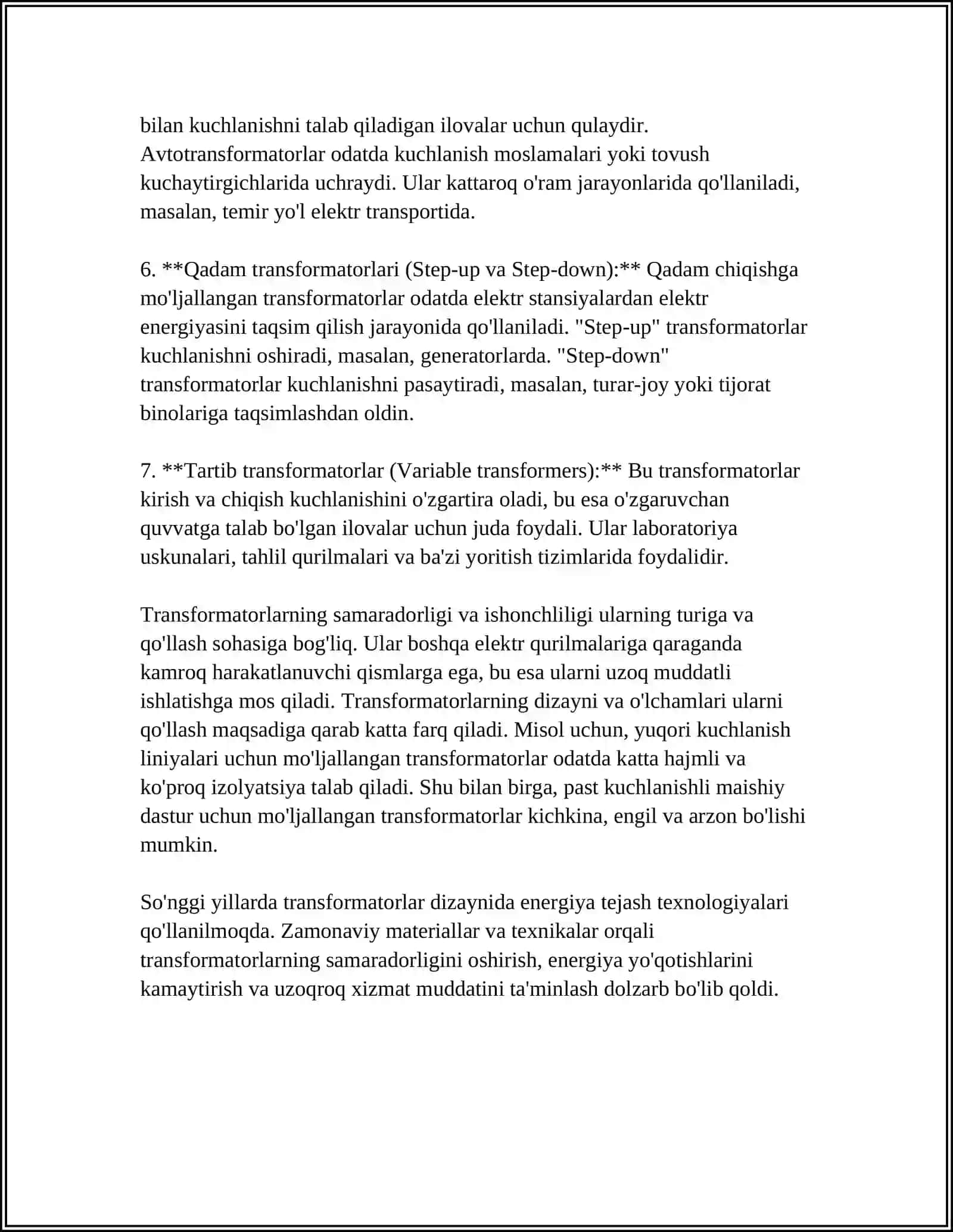 TRANSFORMATORLAR 4