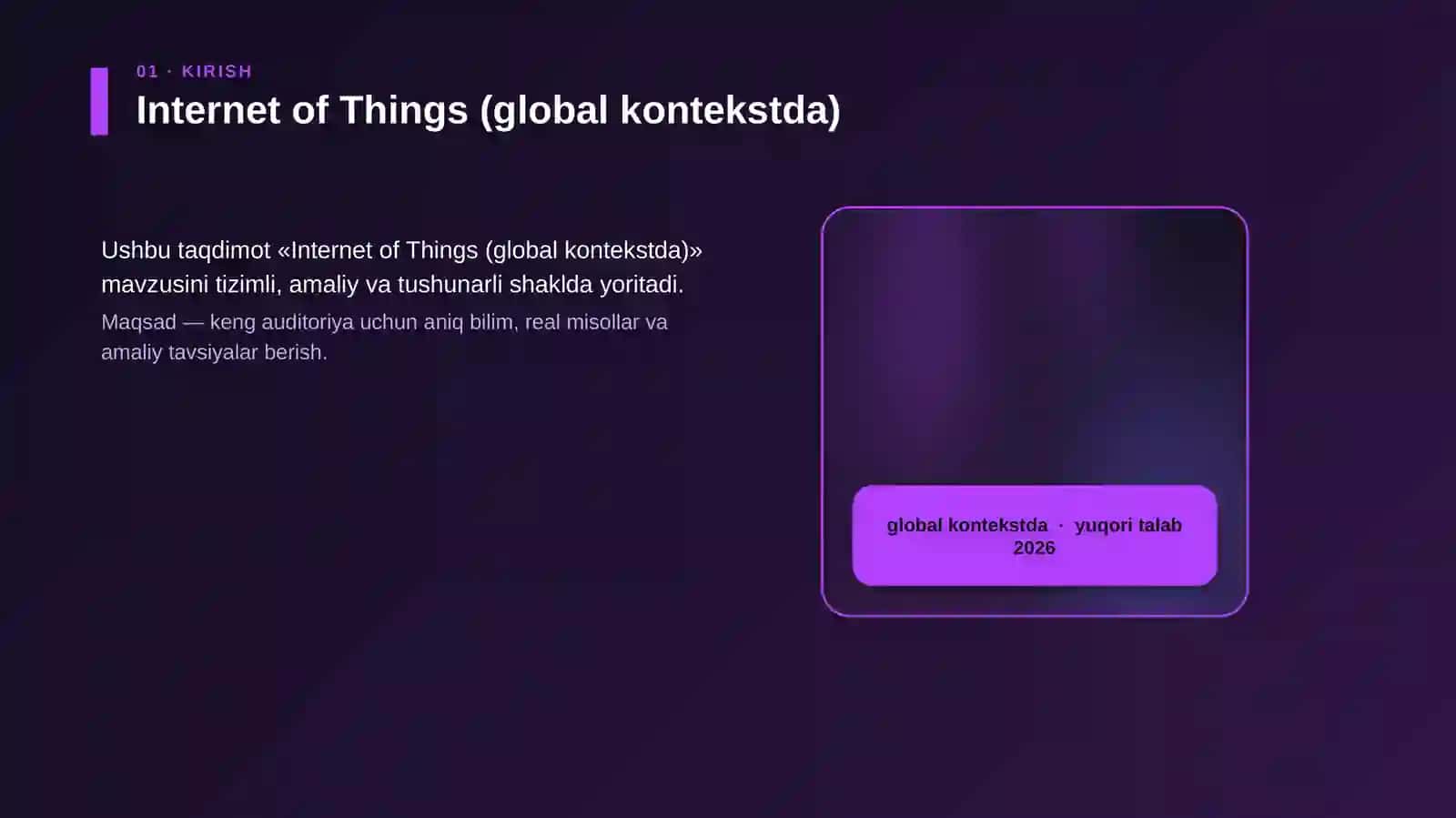 Internet of Things (global kontekstda) 4
