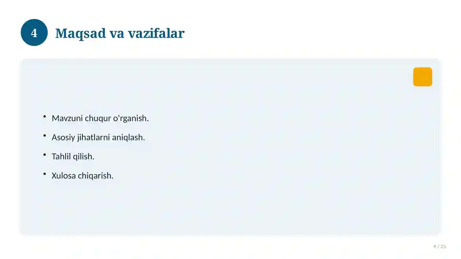 Informatika fanidan 10-sinf loyiha ishi 4