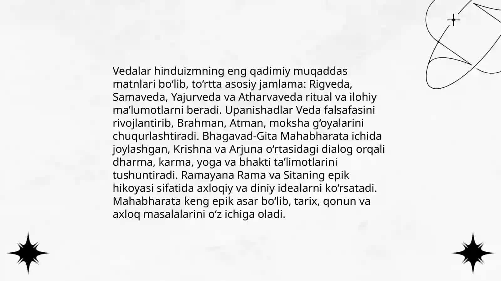 Milliy dinlar.Hinduizm dinining mazmun mohiyati 4