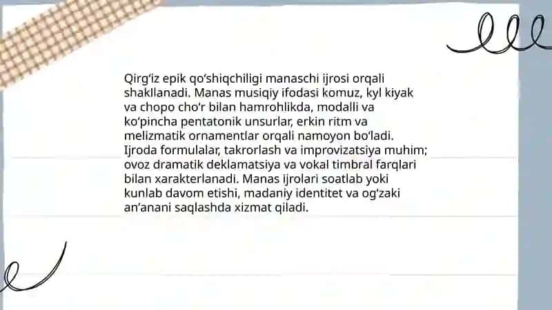 Qozoq va Qirgʻiz xalq musiqasi 4